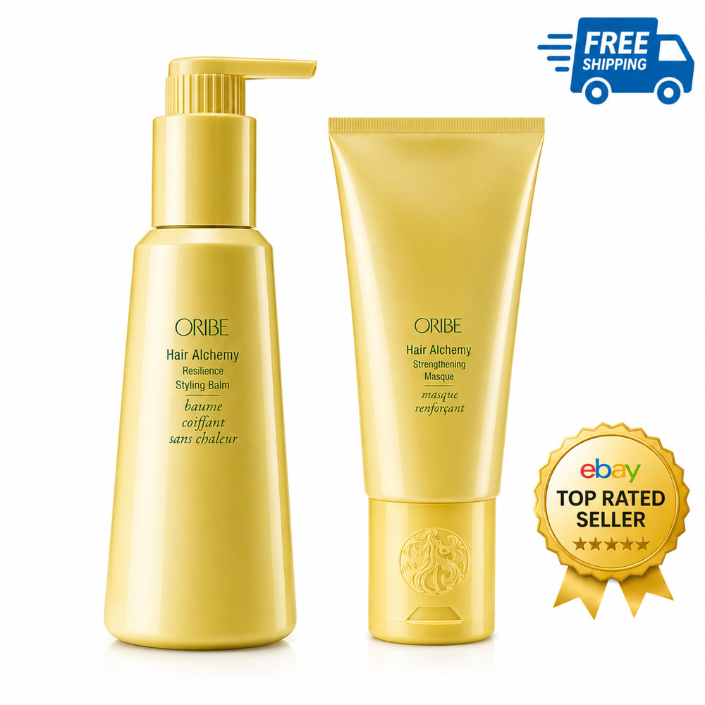 Oribe Hair Alchemy Strengthening Masque & Heatless Styling Balm Set